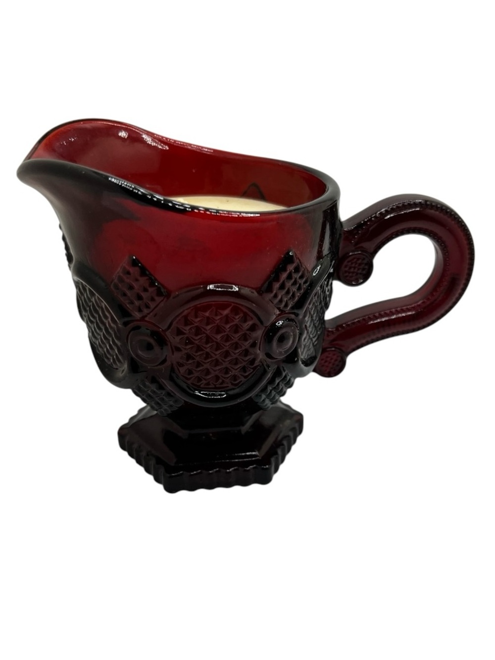 Avon 1876 Cape Cod Collection Creamer with "Meadow Morn" Candle and Original Box